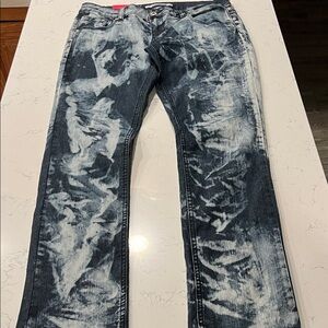 Xhiliaration Stylish Blue Acid (Bleached Look) Wash Jeans